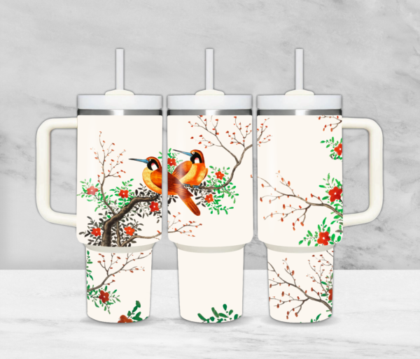 Bird with flowers Tumbler