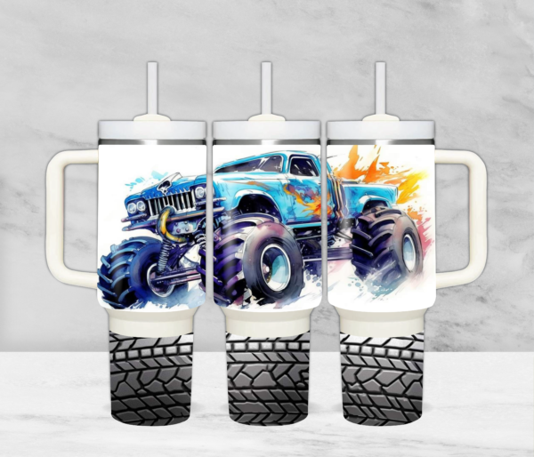 Monster Truck Tumbler