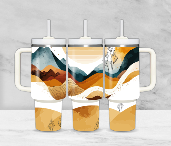 Orange Mountain Tumbler