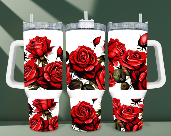 Red Rose Tumbler