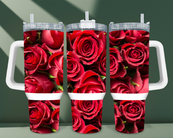 Red Rose Tumbler